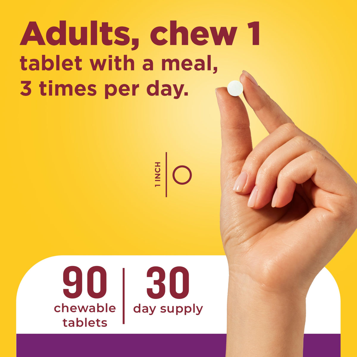 Digestive Enzymes 90 Chewable Tablets G786