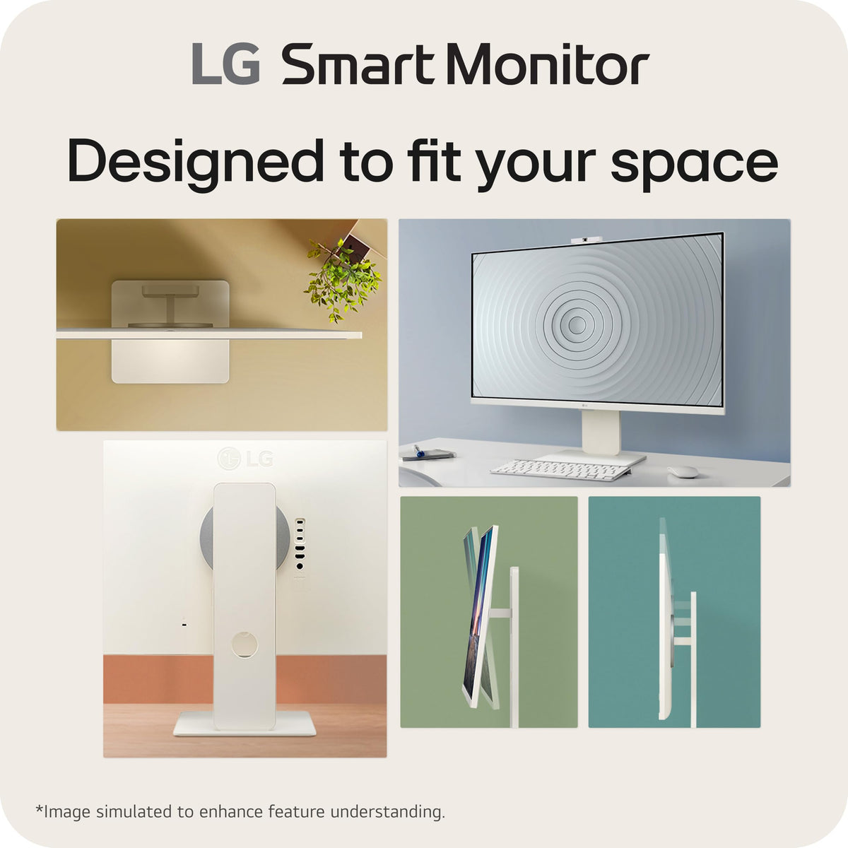 32-inch 4K UHD IPS White Smart Monitor I7101