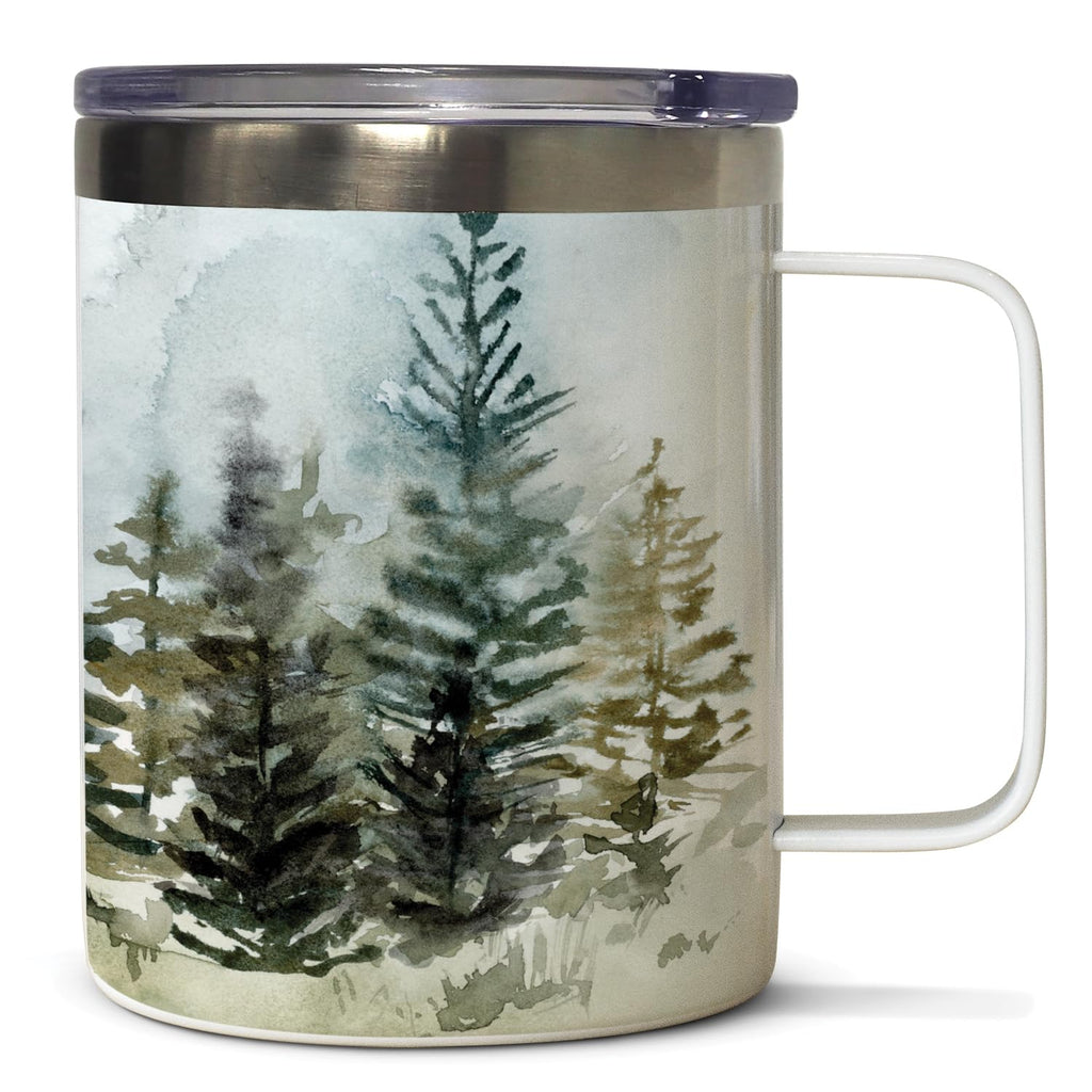 Stainless Steel Travel Mug with Lid 12 oz R42474