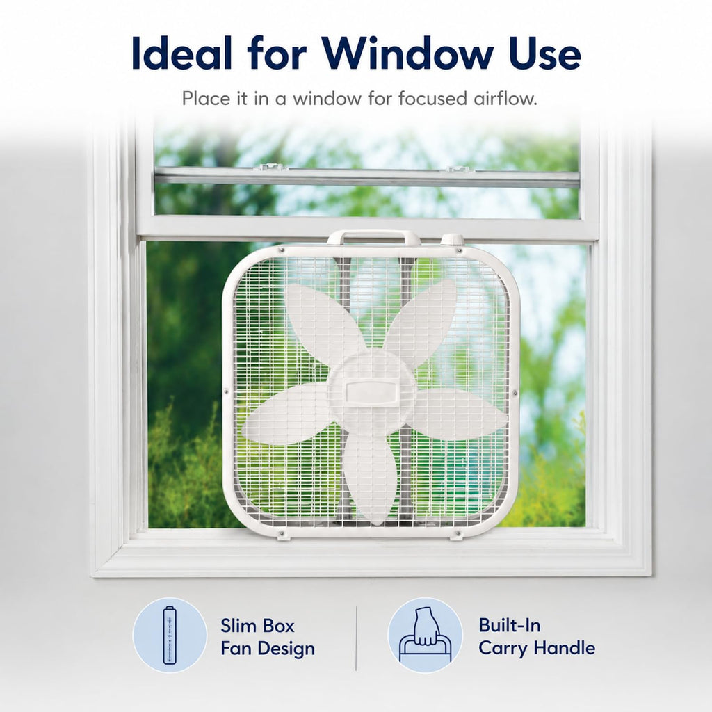 20 Inch 3 Speeds Box Fan U7412