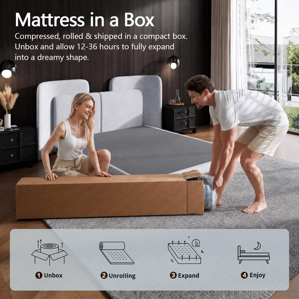 12 Inch Full Hybrid Mattress with Pocket Springs & Cooling Memory Foam U1324