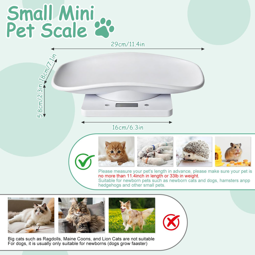 Digital Pet Scale, Max 33lb, 11.4 inch M274