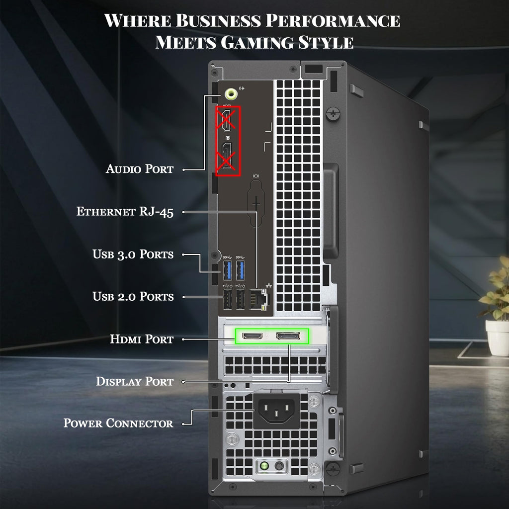 RGB Gaming Desktop PC Intel i5-6500 GTX 1050Ti 4GB GDDR5 Renewed G206753