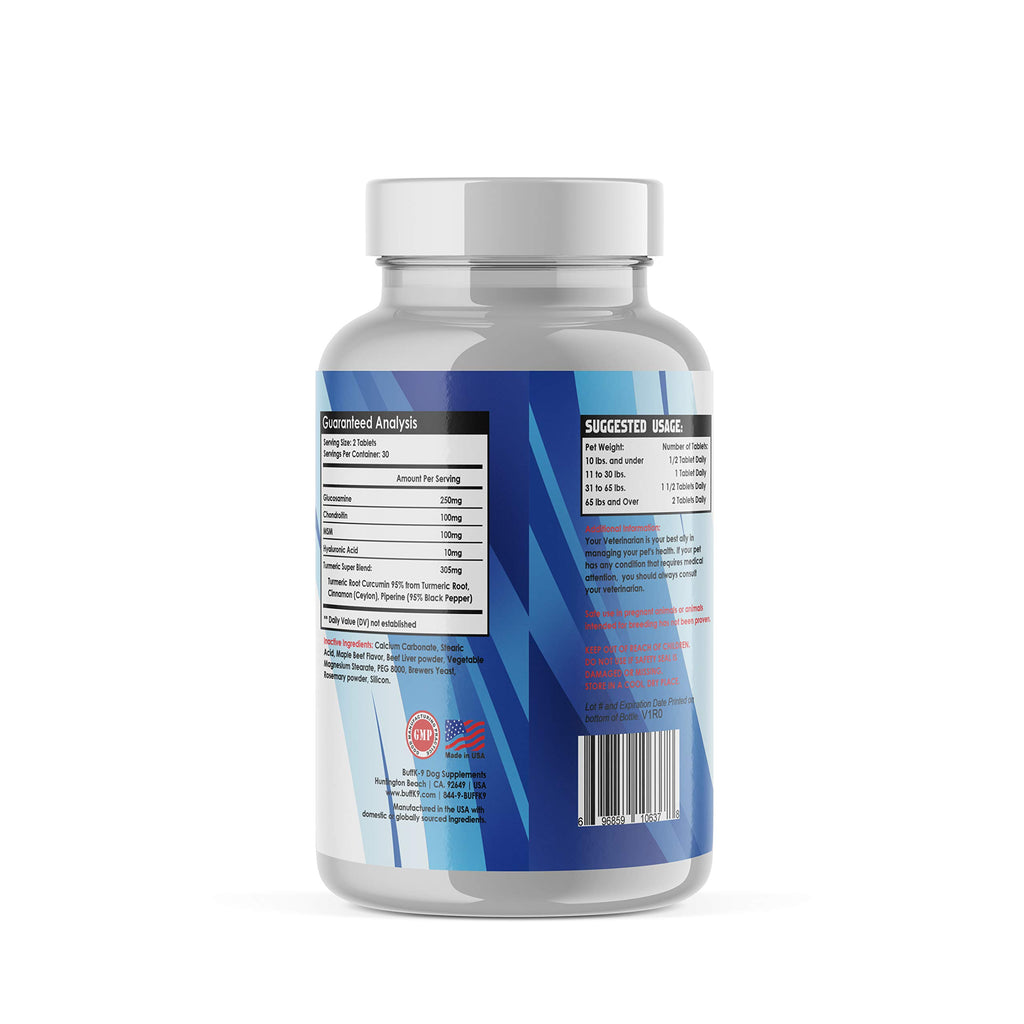 Dog Hip & Joint Supplement with Glucosamine, Chondroitin, MSM, Turmeric M381