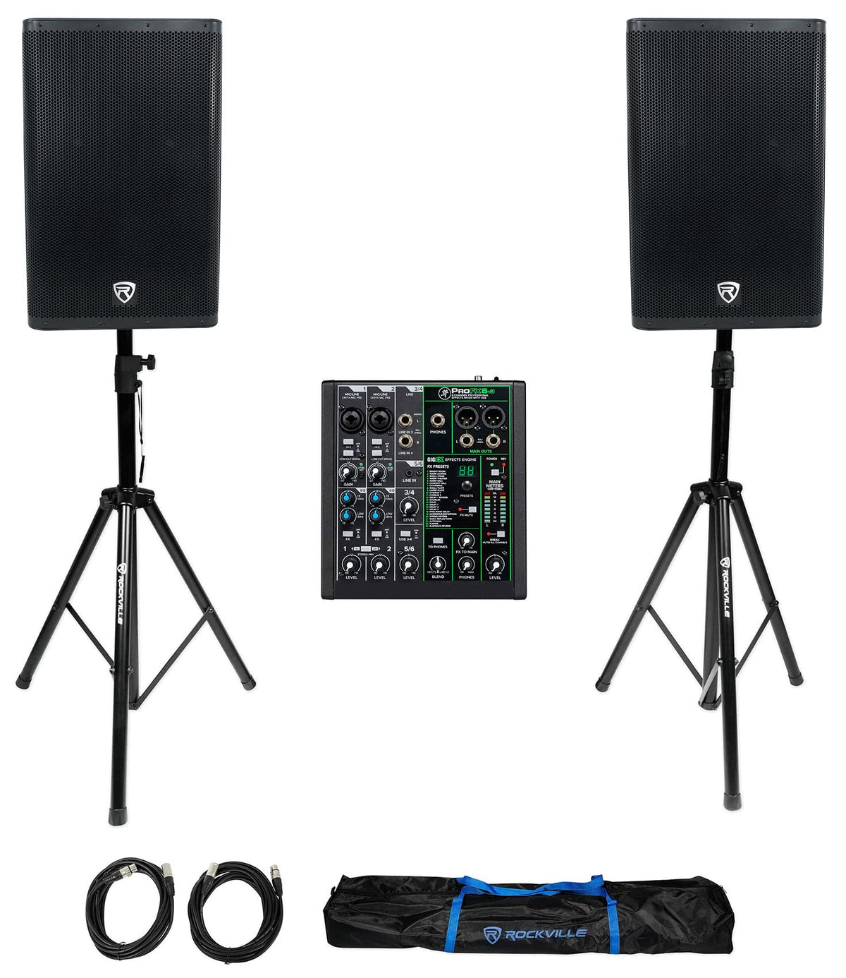 15" Active DJ Speaker Pair with Mixer P9969