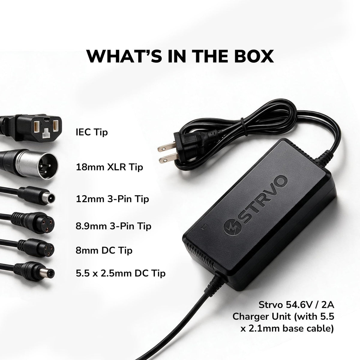 54.6V 2A Electric Scooter and Bike Battery Charger D4606