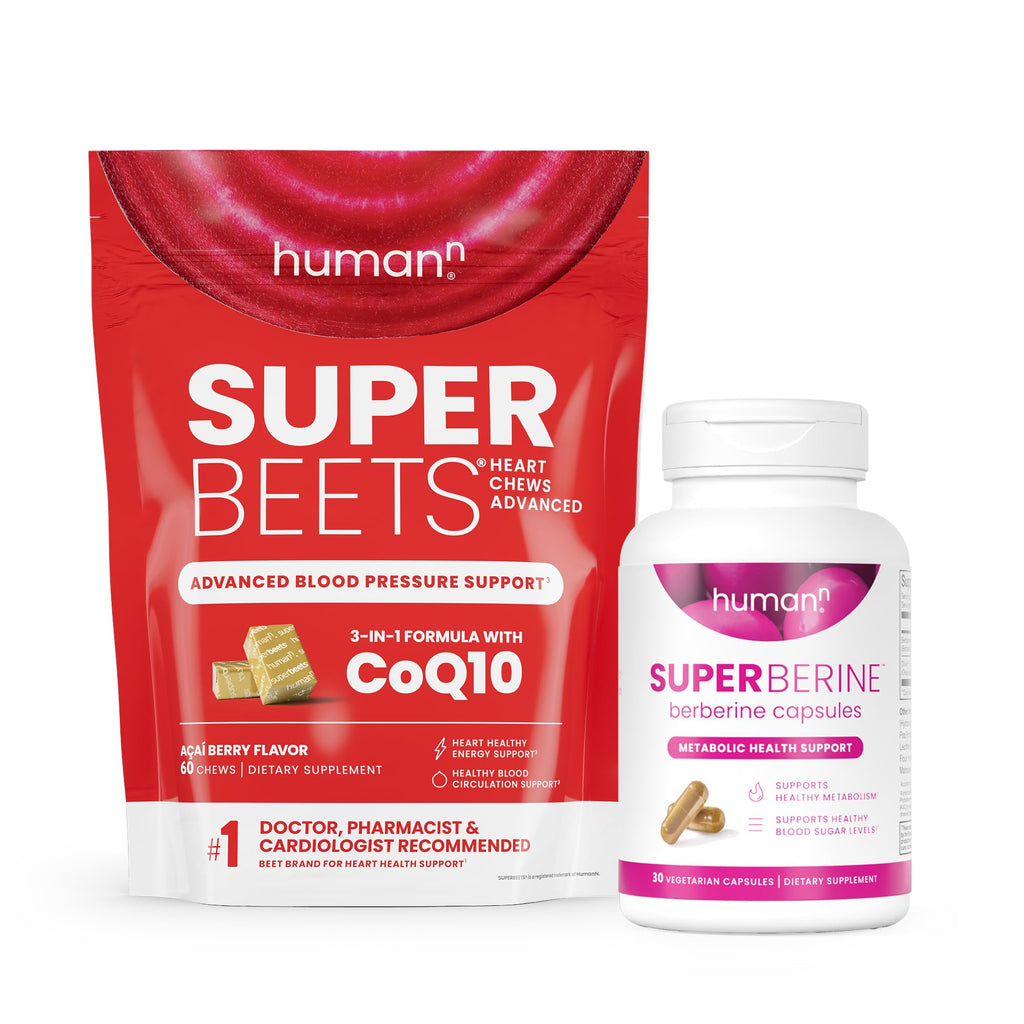 SuperBeets Heart Chews & SuperBerine Capsules H17431