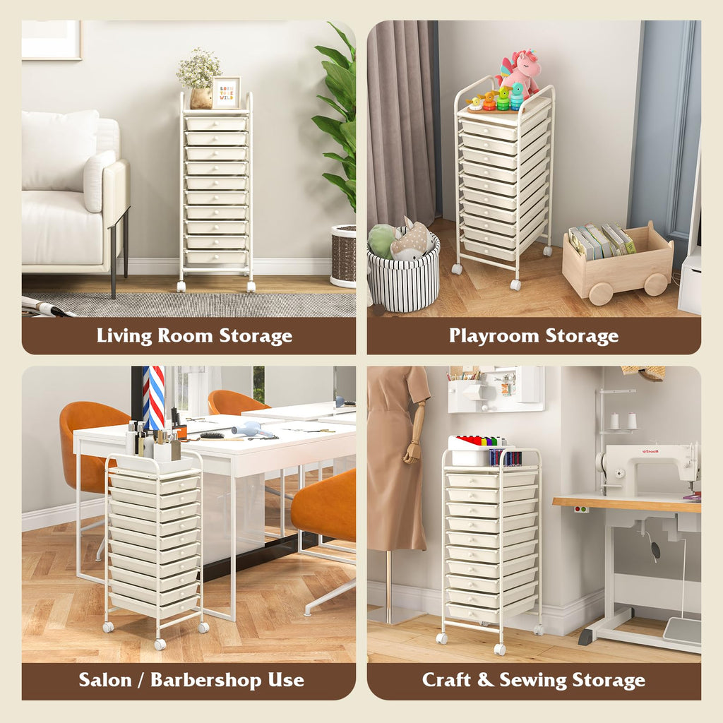 10 Drawer Storage Cart V940856
