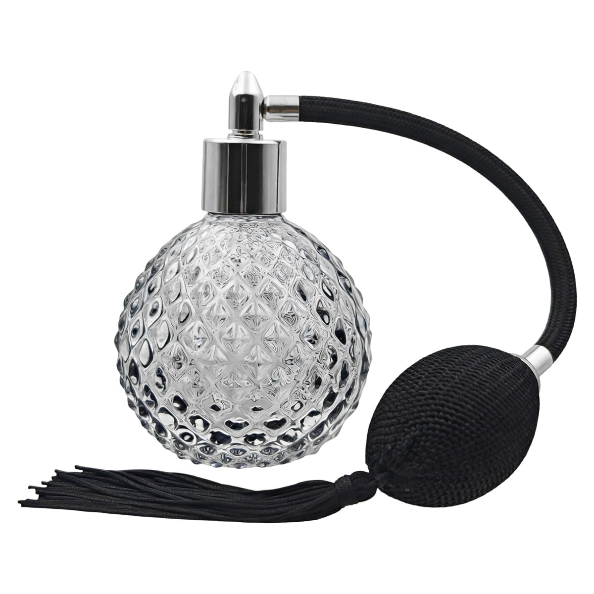 80ml Refillable Black Glass Perfume Atomizer Bottle B805