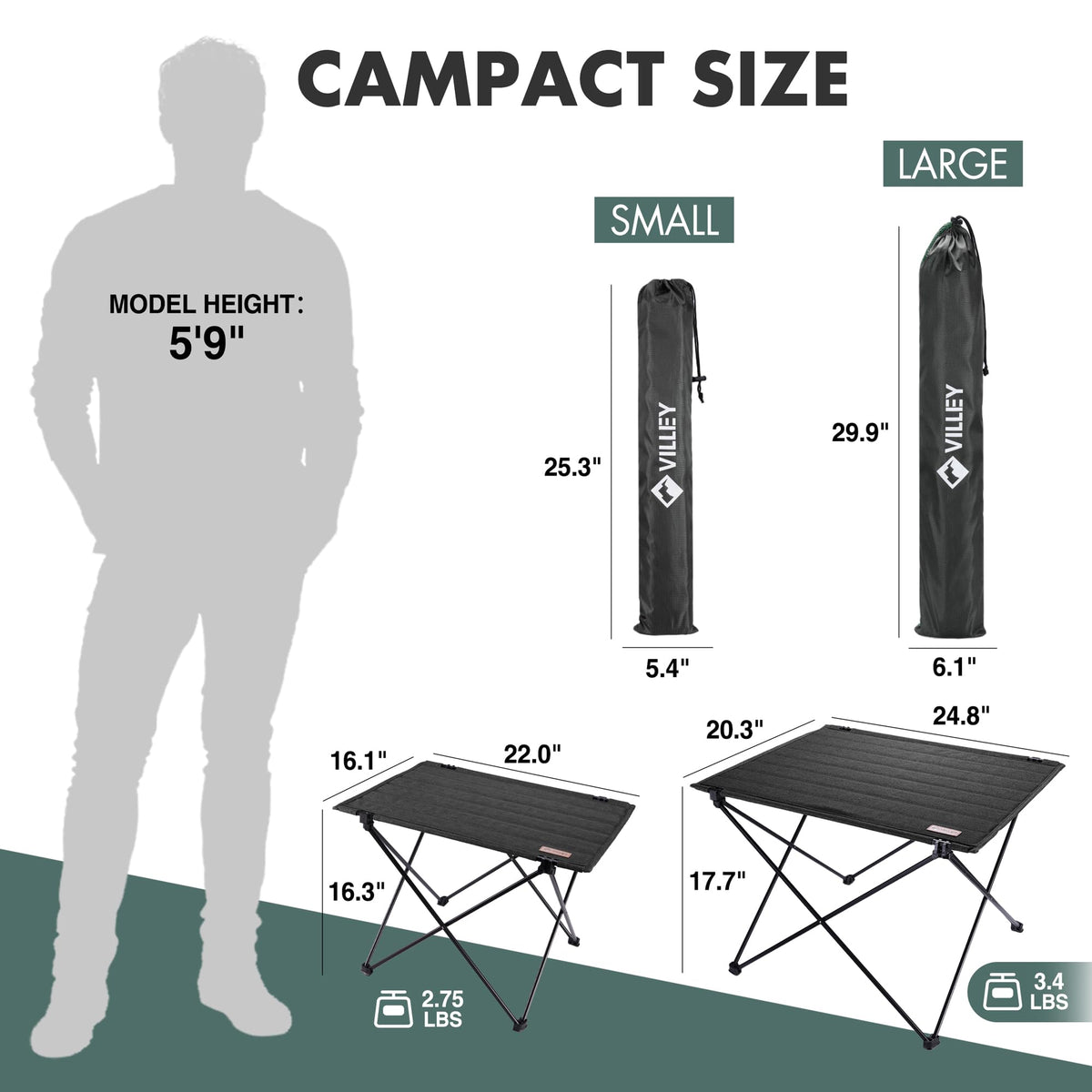 Folding Camping Table with Carry Bag I595503