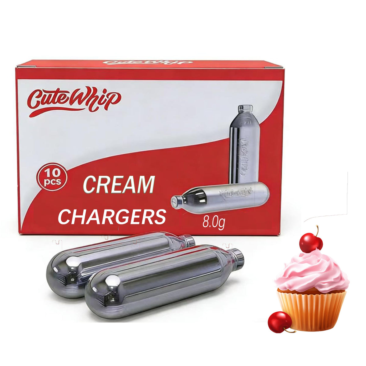 8g Whipped Cream Chargers 10-Pack K32373