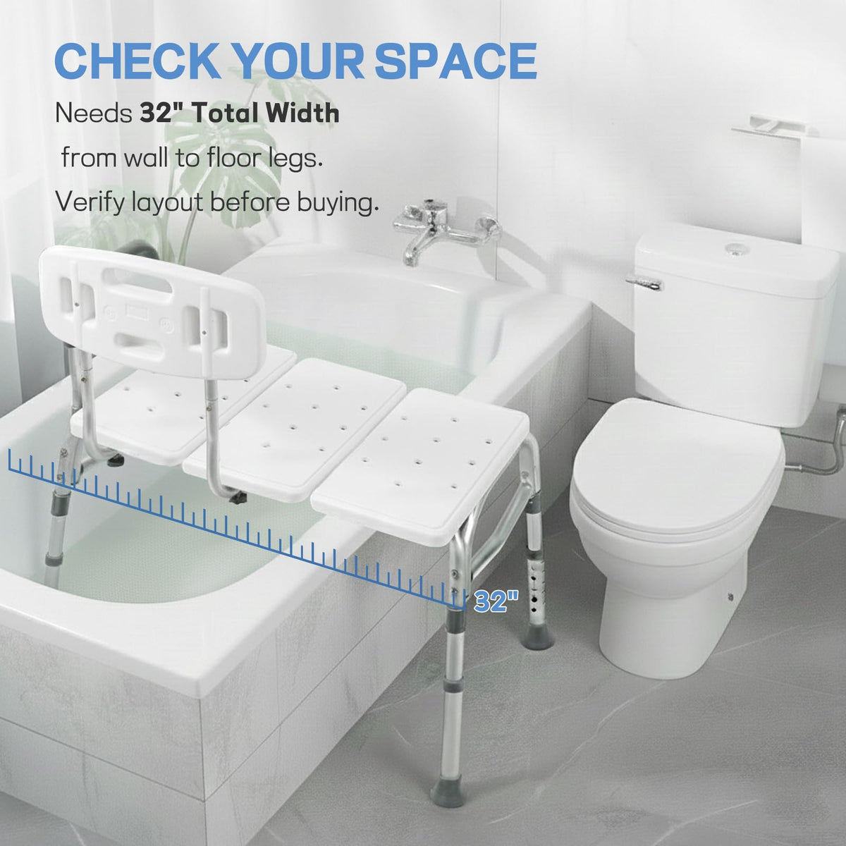 Tub Transfer Bench & Shower Chair J549639