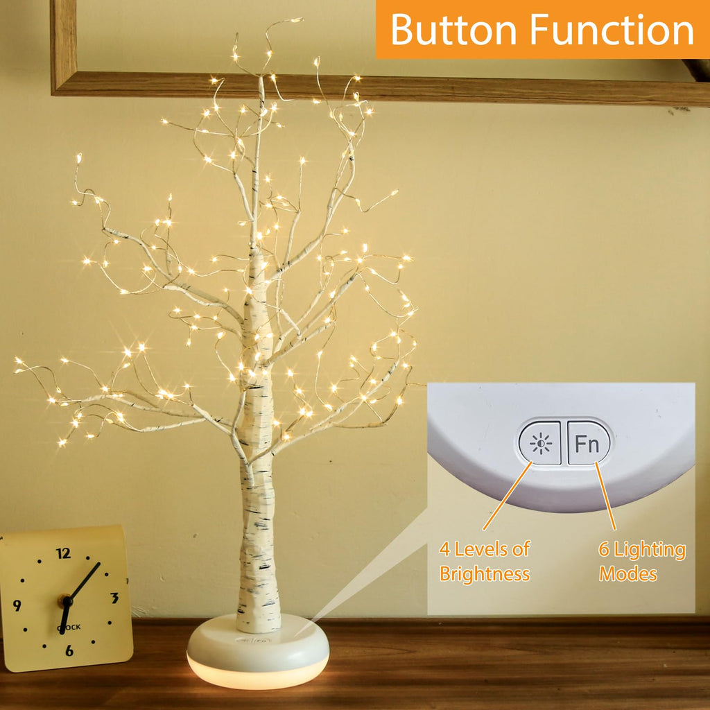 Birch Tree with Lights T225051