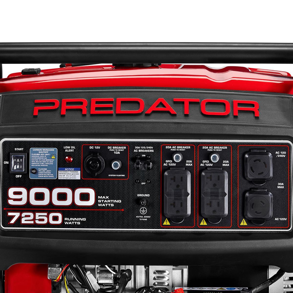 9000 Watt Gas-Powered Portable Generator W327019