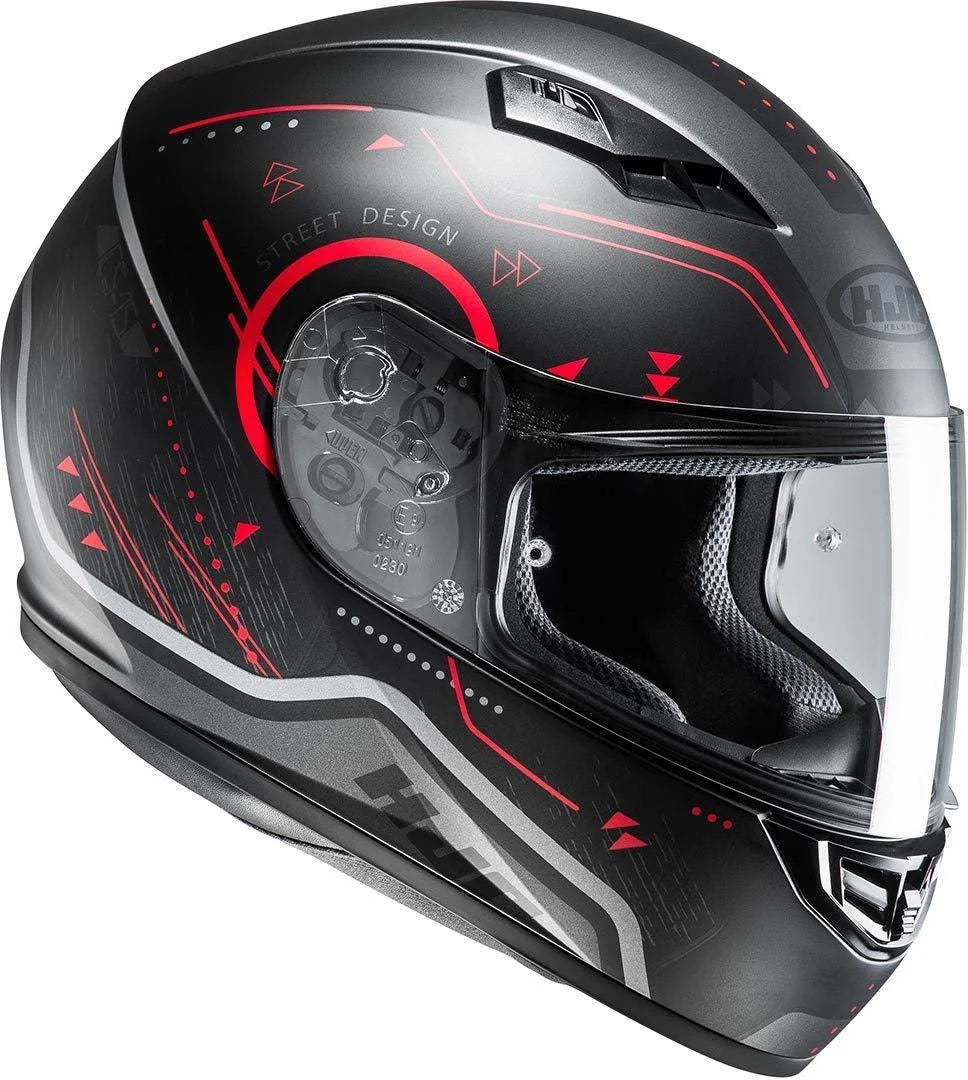Black-Red XL Motorcycle Helmet K617