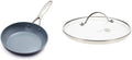 8" Hard Anodized Ceramic Nonstick Frying Pan with Glass Lid A689