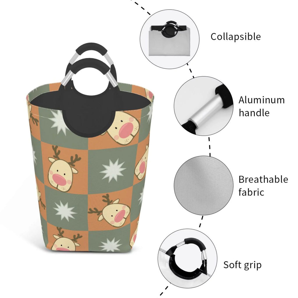 50L Rectangular Laundry Hamper with Aluminum Handles K571