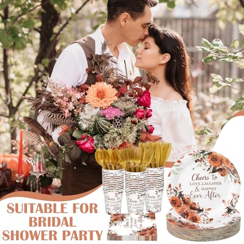 410 Pcs Terracotta Paper Plates and Napkins Set Disposable Party Tableware R4609
