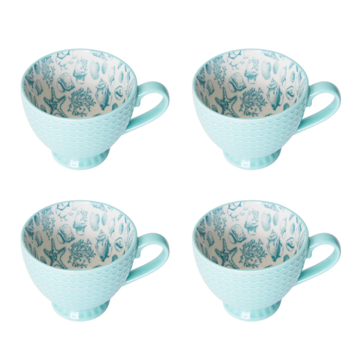 Teal Stoneware 16-Piece Dinnerware Set N98499