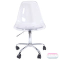 Black Acrylic Rolling Office Chair I910055