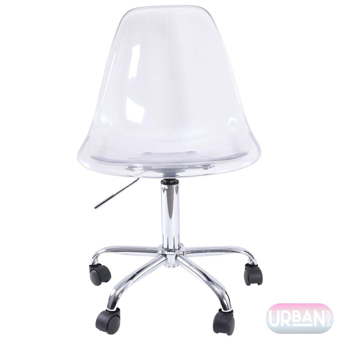 Black Acrylic Rolling Office Chair I910055