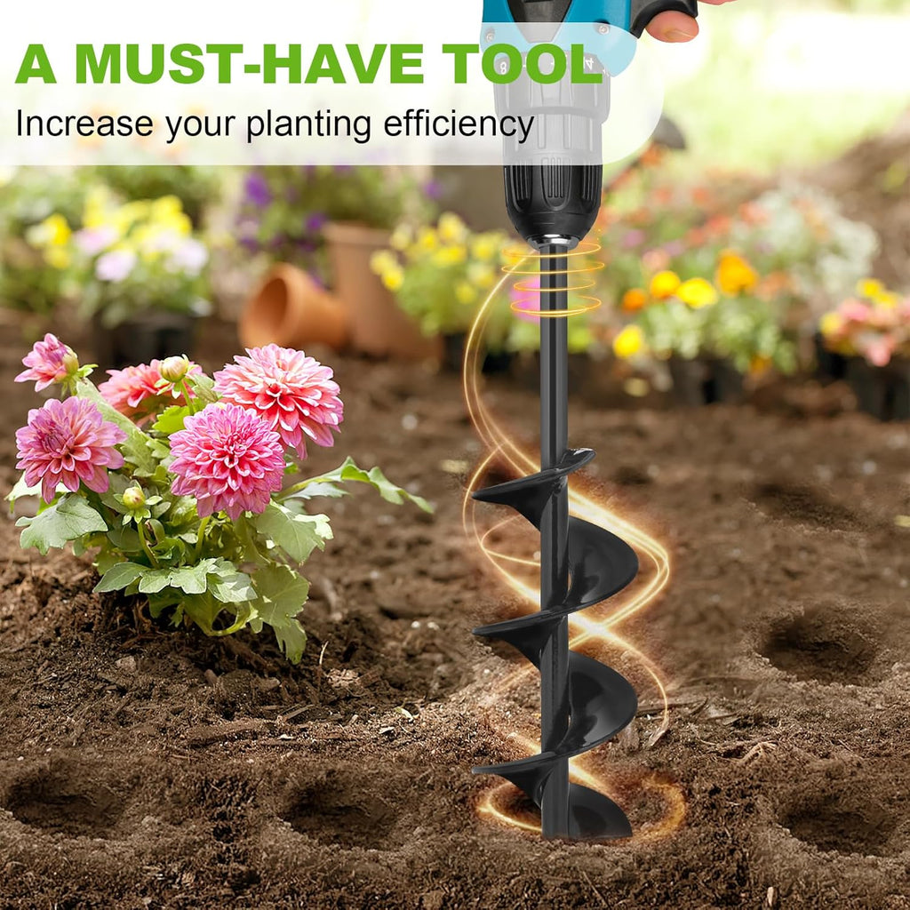 2 x 14.6 Inch Garden Auger Drill Bit K533