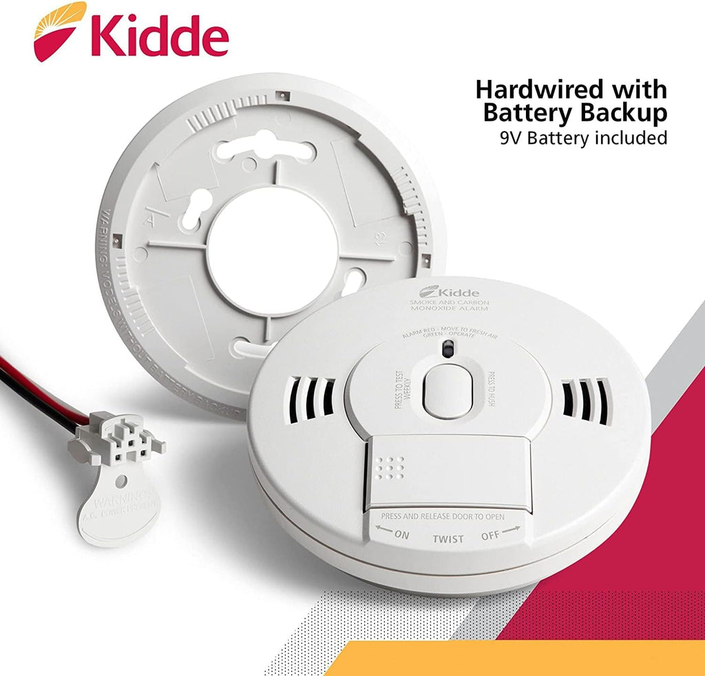 Hardwired Smoke & Carbon Monoxide Detector with Battery Backup, Pack of 2 N528224