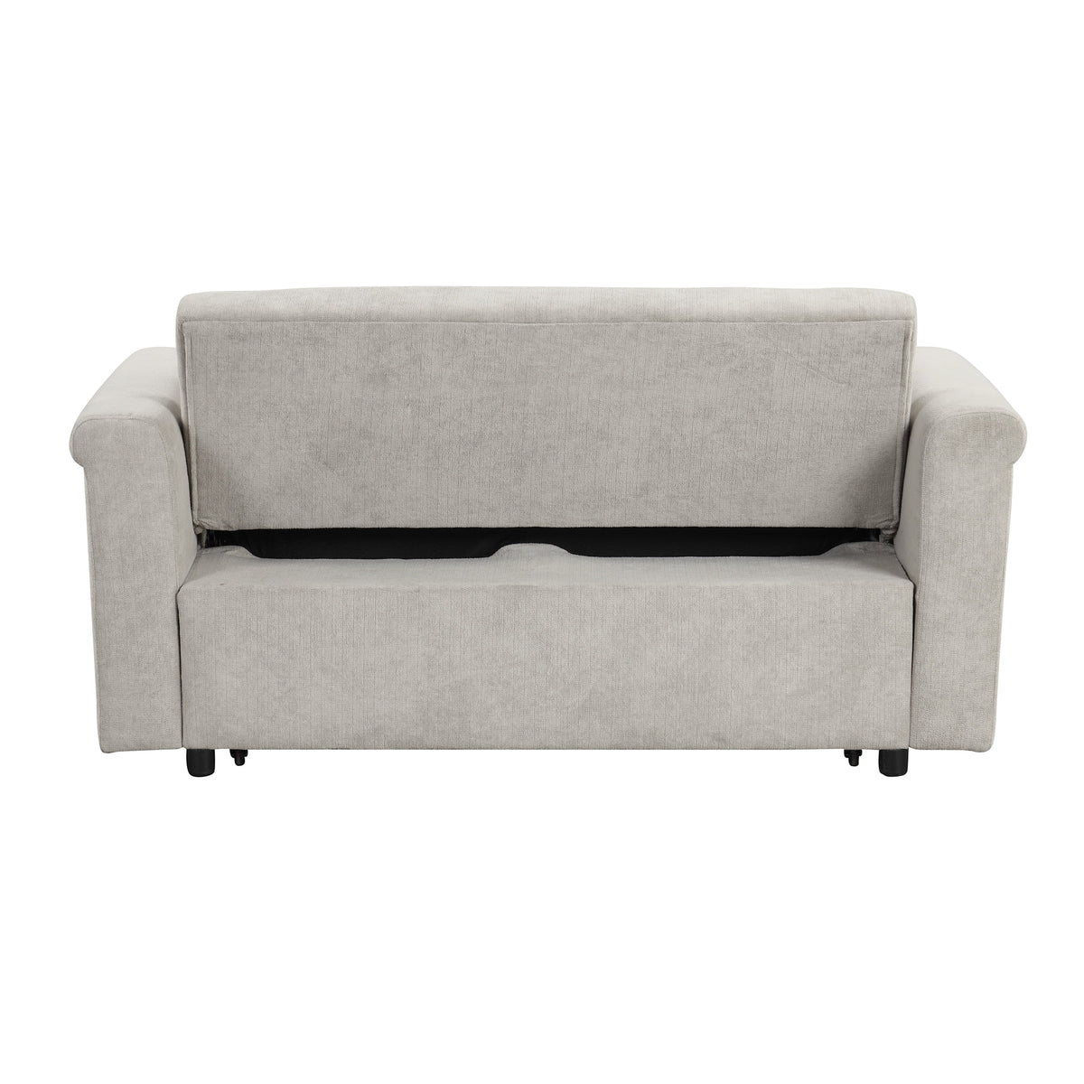 61.4" Pull Out Convertible Sleeper Sofa Bed Chenille X653189