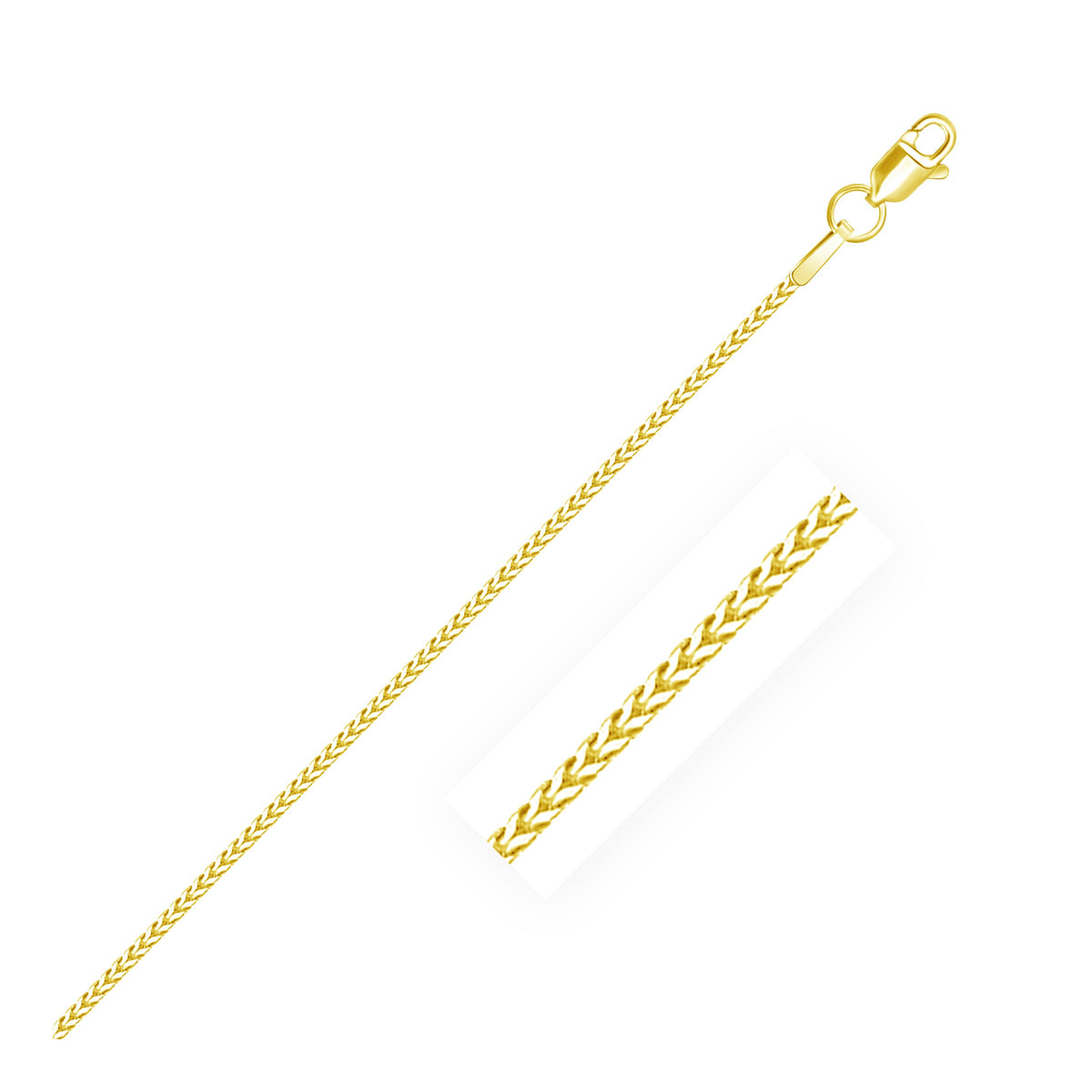 14k Yellow Gold Franco Chain Necklace 0.9mm H534323
