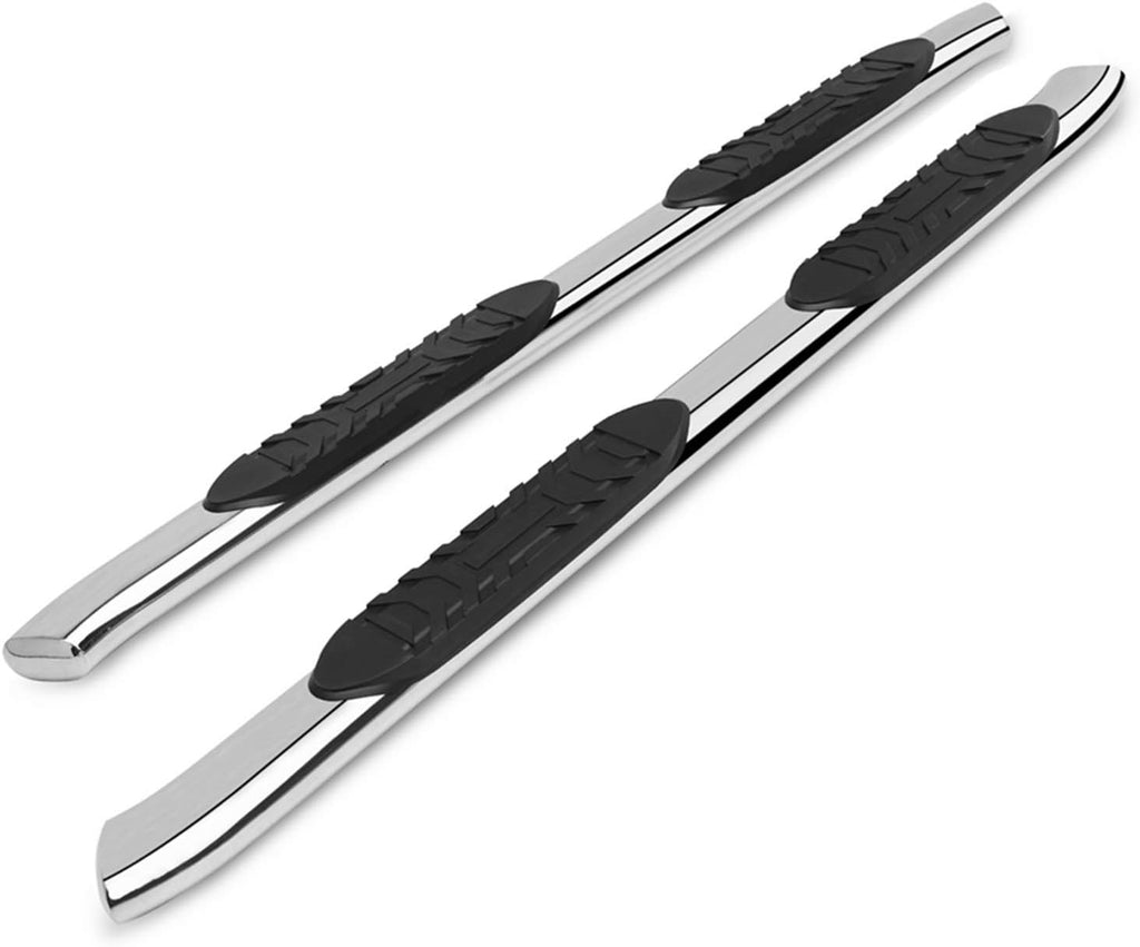 5 Oval Bend Stainless Steel Side Bars Step Rails 2 pcs Z86435