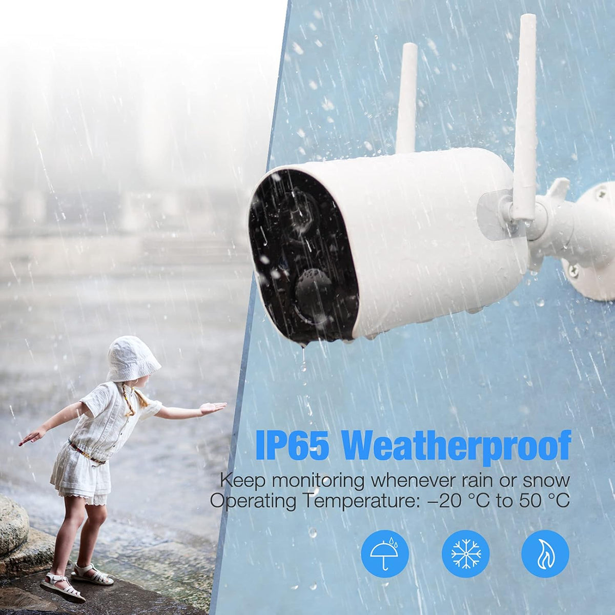 1080P Wireless Outdoor Security Camera with Night Vision Z600542