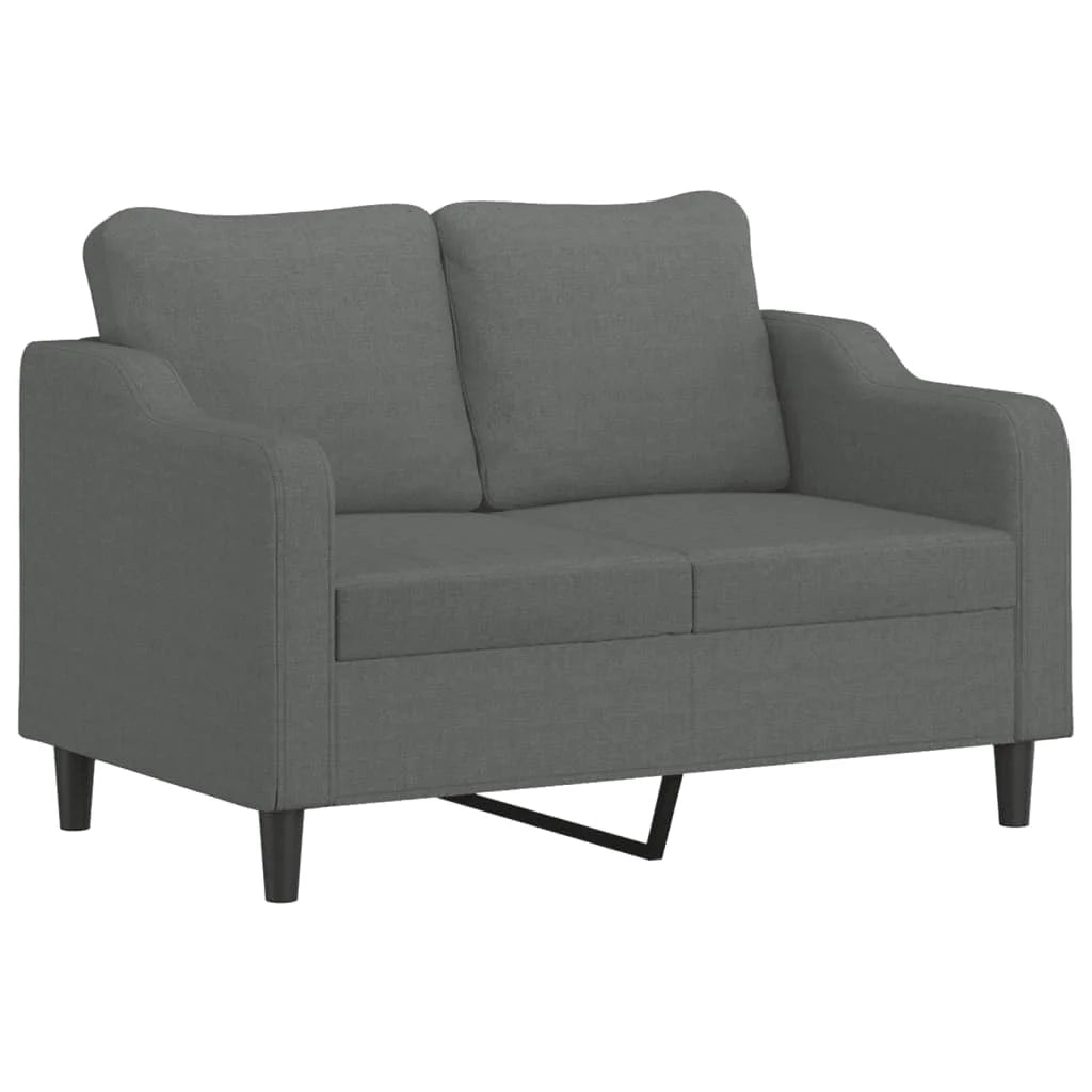 3 Piece Dark Gray Fabric Sofa Set Z51499