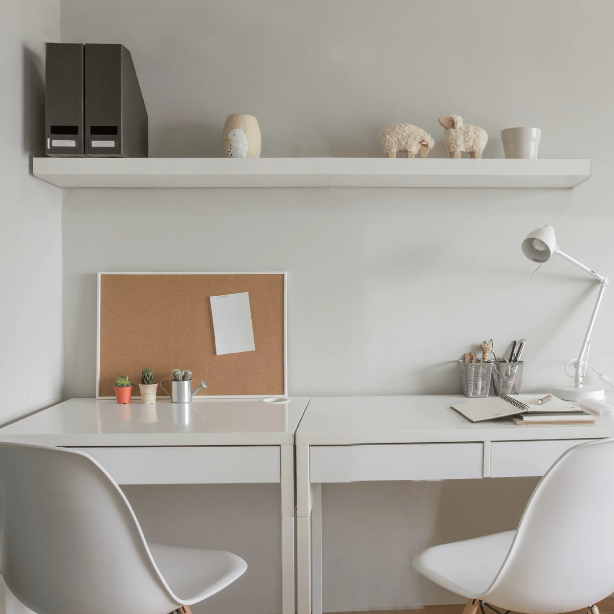 White Floating Wall Shelf Z6482
