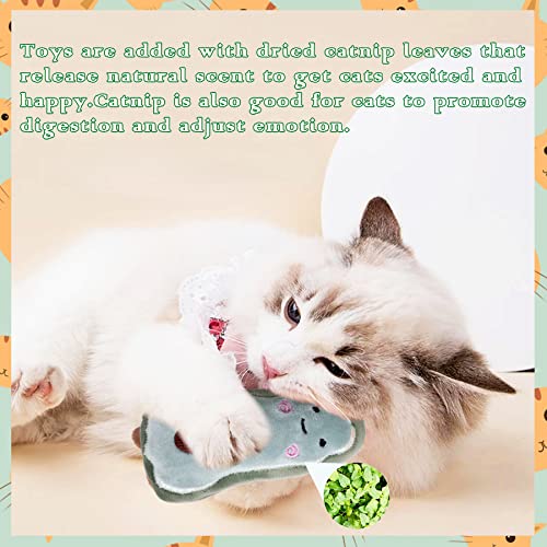 10 Pcs Christmas Catnip Plush Cat Toys T176