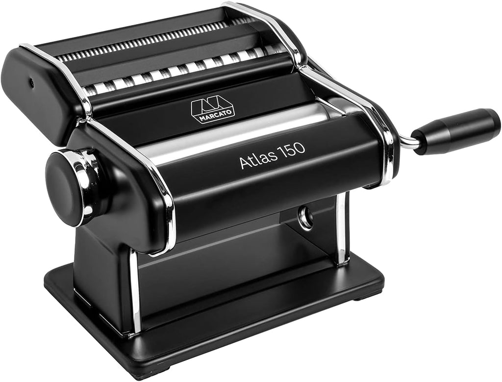 Red Pasta Machine with Pasta Cutter and Hand Crank U919265