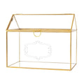 Gold Glass Terrarium Gift Card Holder I72024