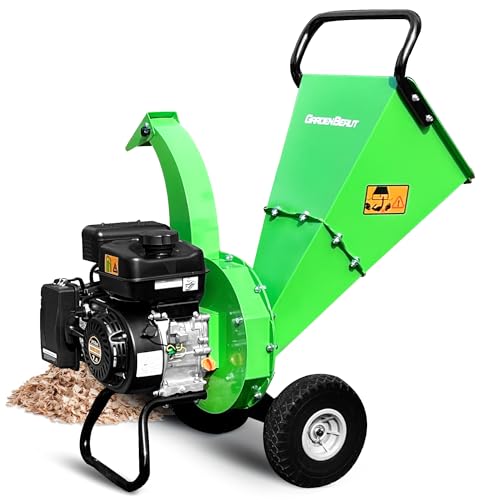 7HP 212cc Gas Powered Wood Chipper Shredder M945