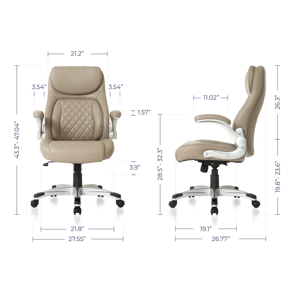 Ergonomic PU Leather Office Chair J4353