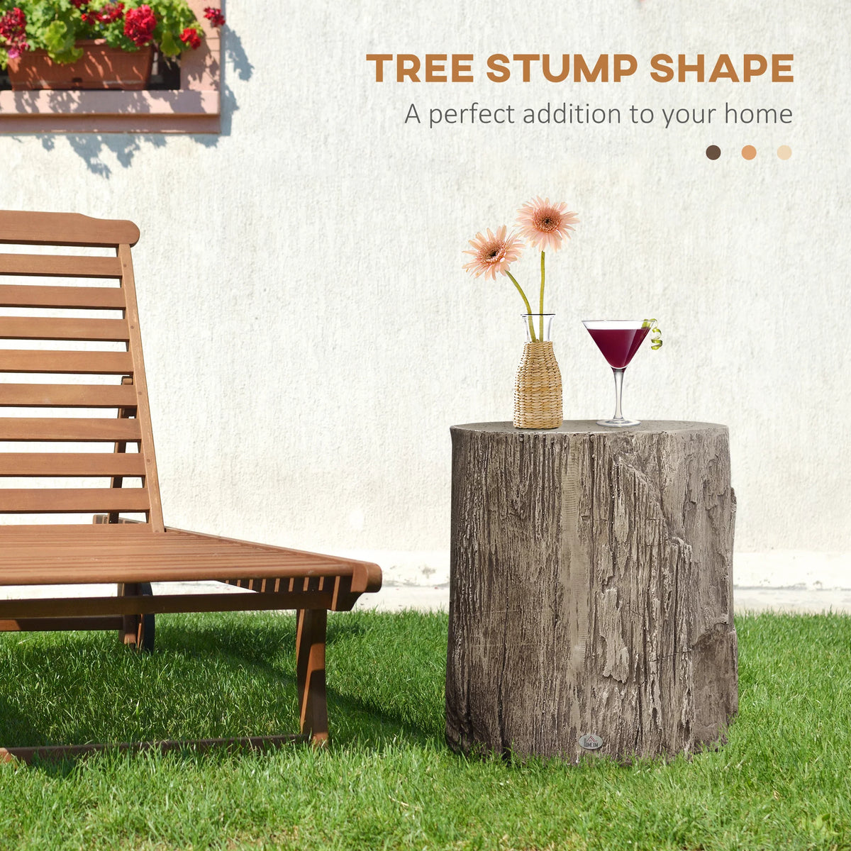 Gray Concrete Side Table, Set of 2 D548421