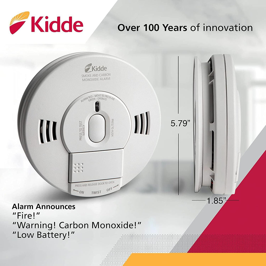 Hardwired Smoke & Carbon Monoxide Detector with Battery Backup, Pack of 2 N528224