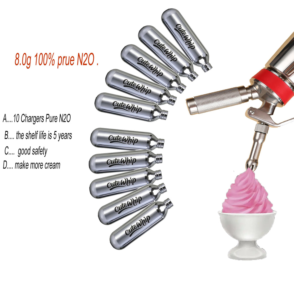 8g Whipped Cream Chargers 10-Pack K32373