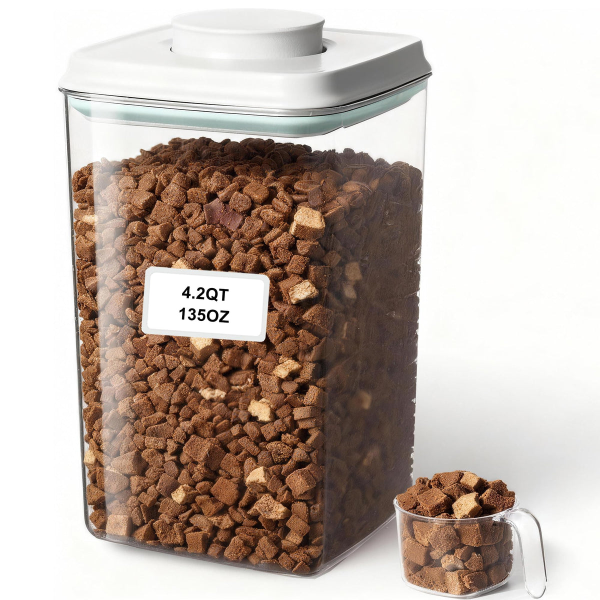 4L Airtight Dog Food Storage Container with Scoop Z483