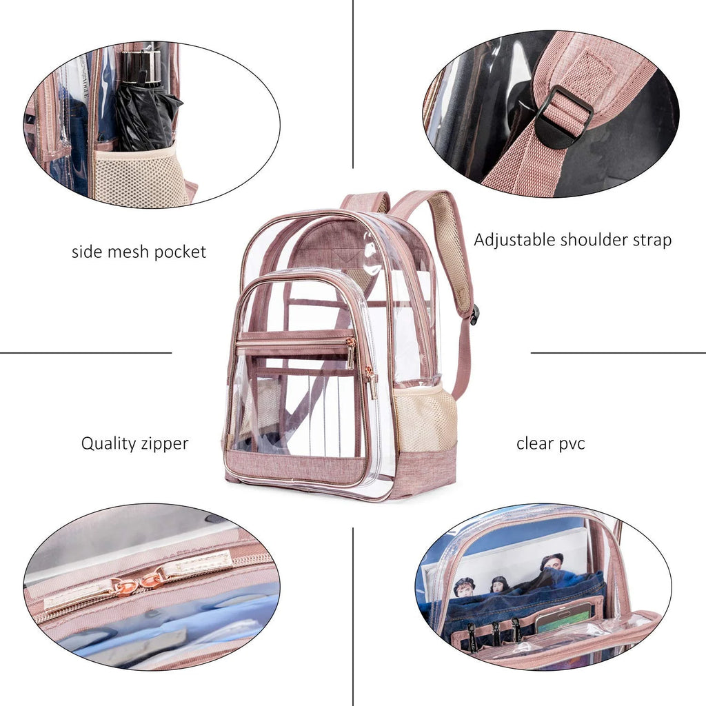 Clear Backpack Transparent Plastic Bookbags B984780
