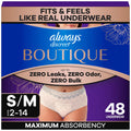 Incontinence and Postpartum Underwear for Women, Maximum Protection, Small/Medium, 48 Count C344