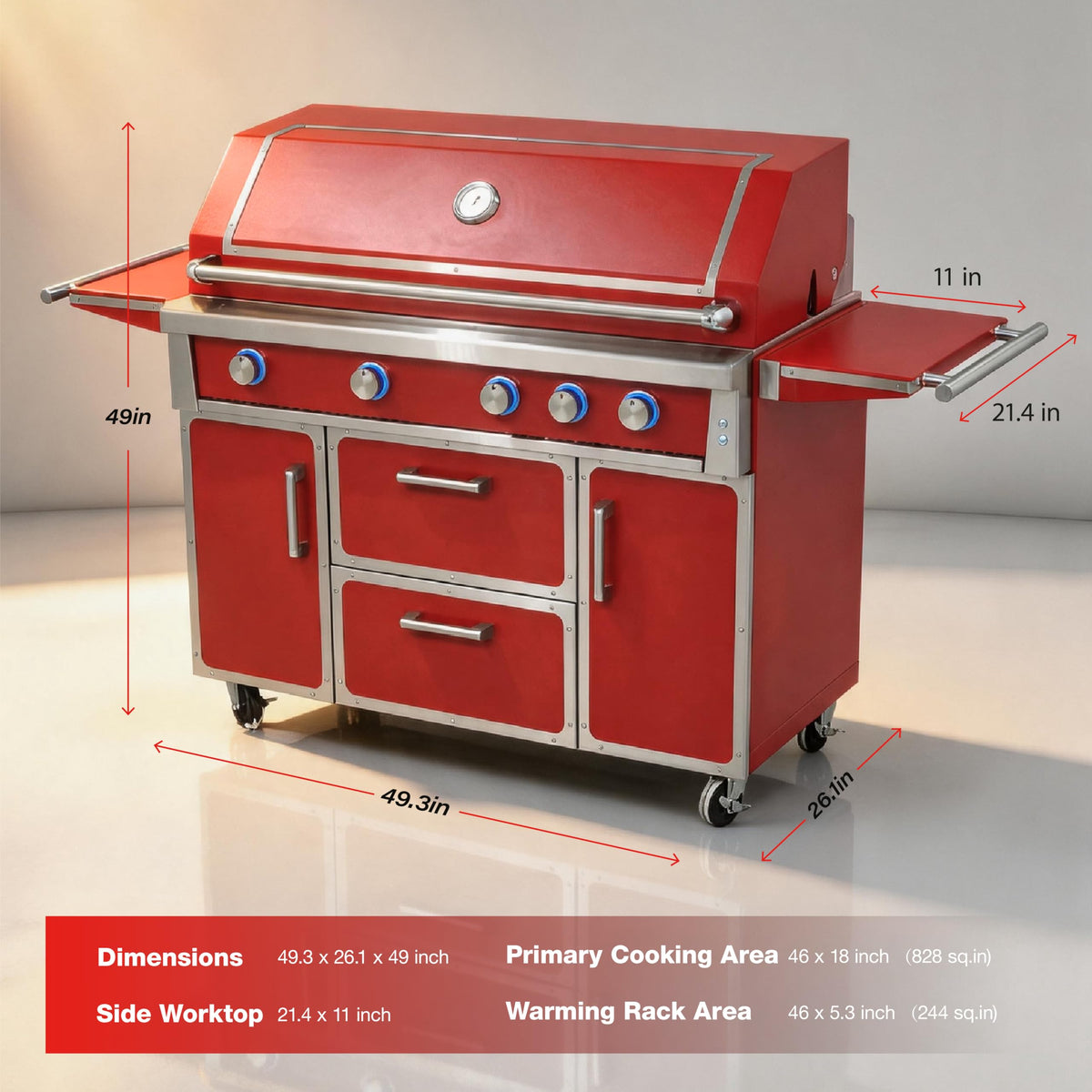 49" 99,000 BTU Stainless Steel Gas Grill H119644