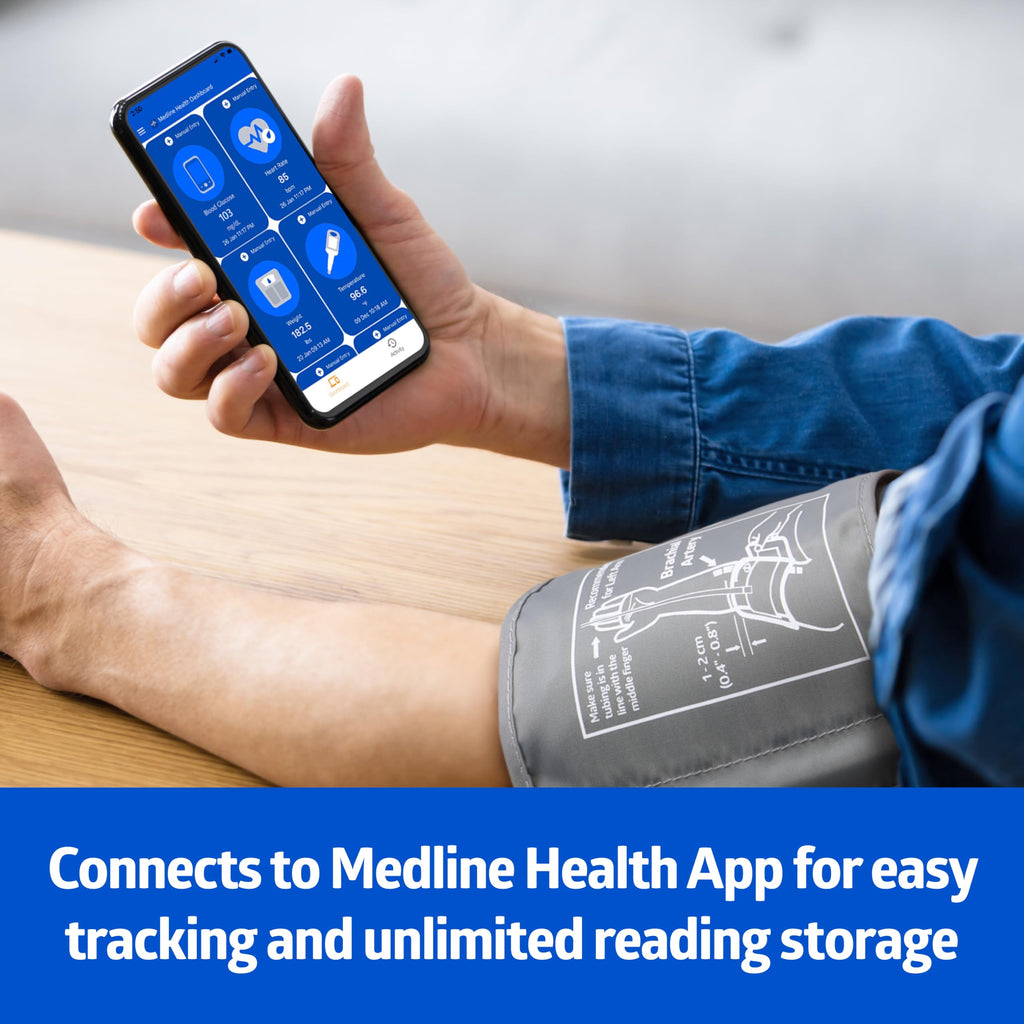 Bluetooth Blood Pressure Monitor with Upper Arm Cuff X8098