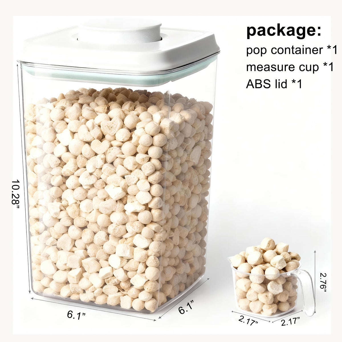 4L Airtight Dog Food Storage Container with Scoop Z483