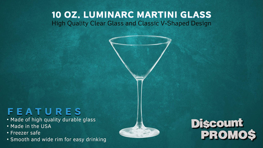 10 oz. Set of 10 Martini Glasses O5365