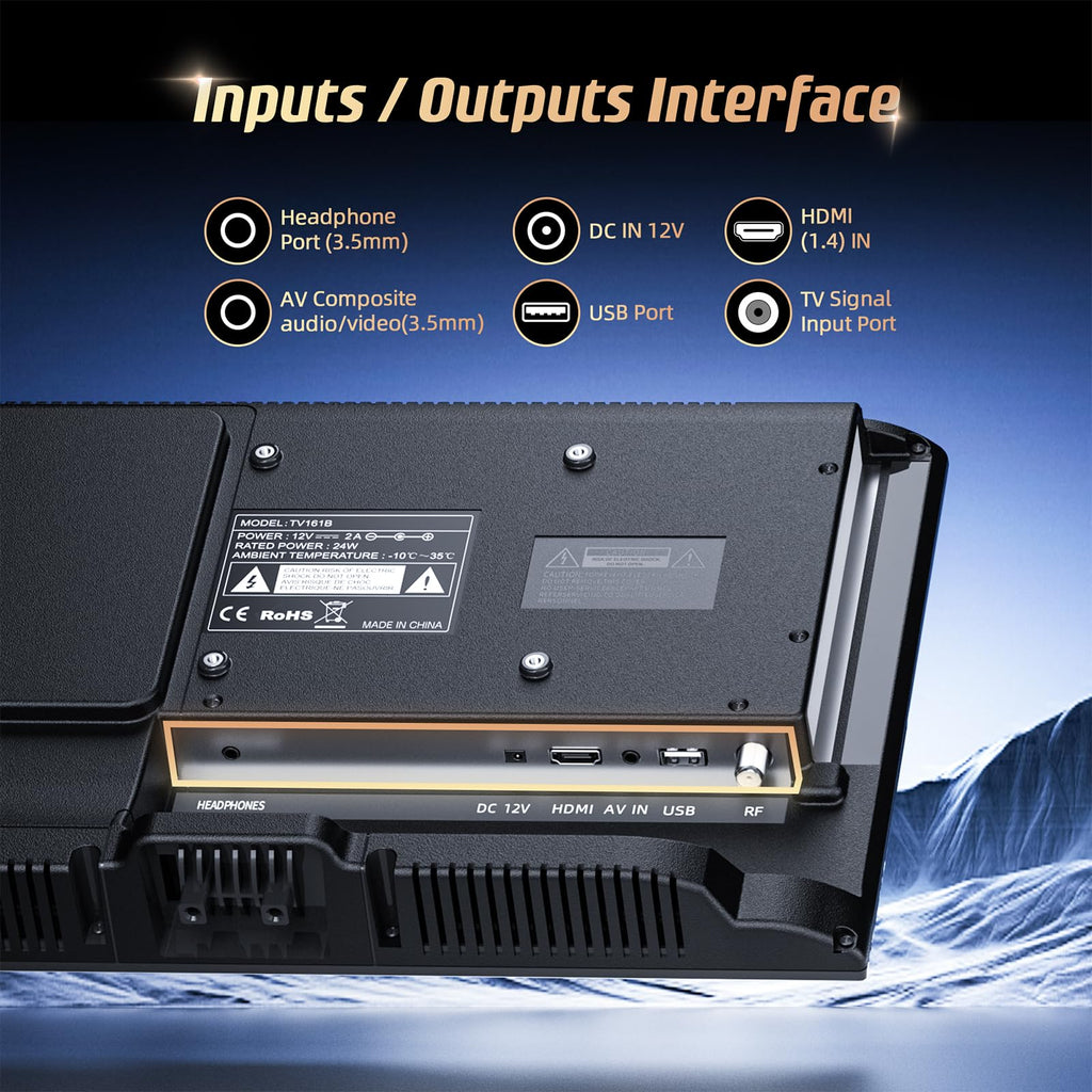 16 Inch 1080P LCD TV with DVD Player Q6172