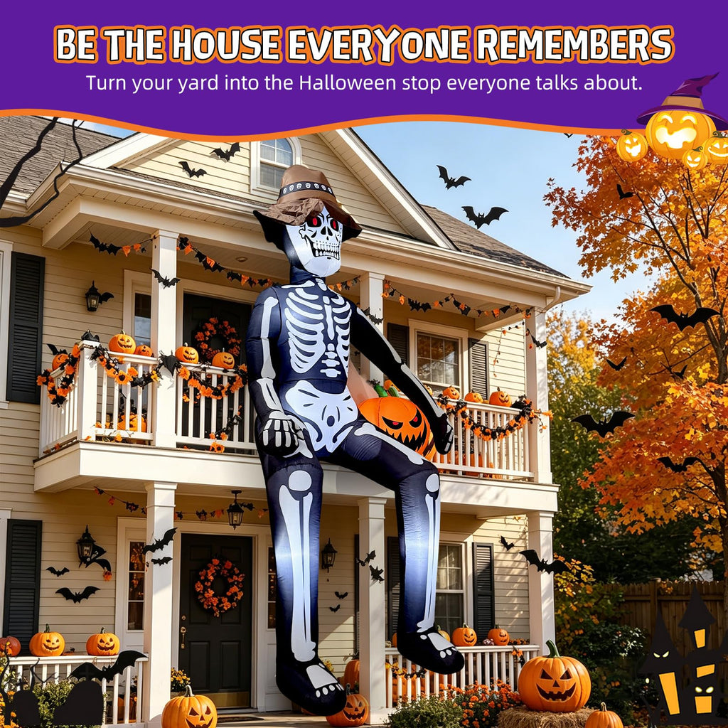 10FT Halloween Inflatable Skeleton F455125